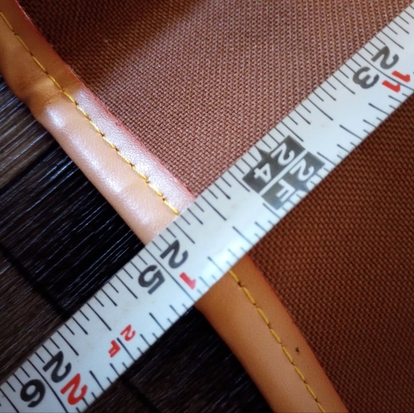 Louis Vuitton Monogram Cowhide Leather Garment Bag W/ Cover Hanger Paris France - Picture 13 of 15